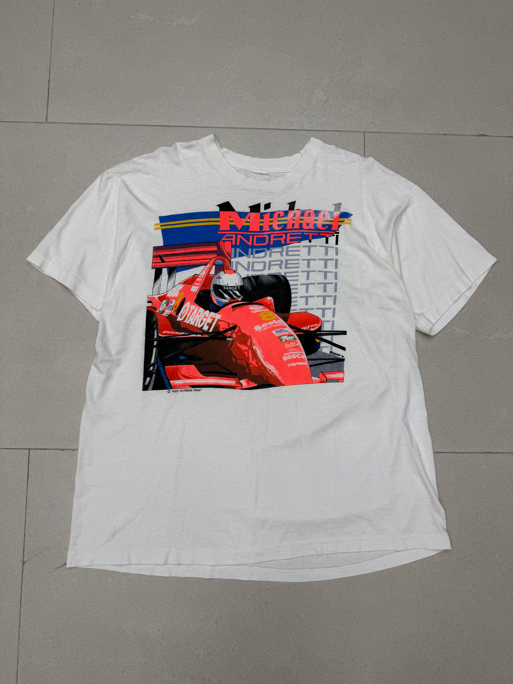 1994 Michael Andretti White T Shirt