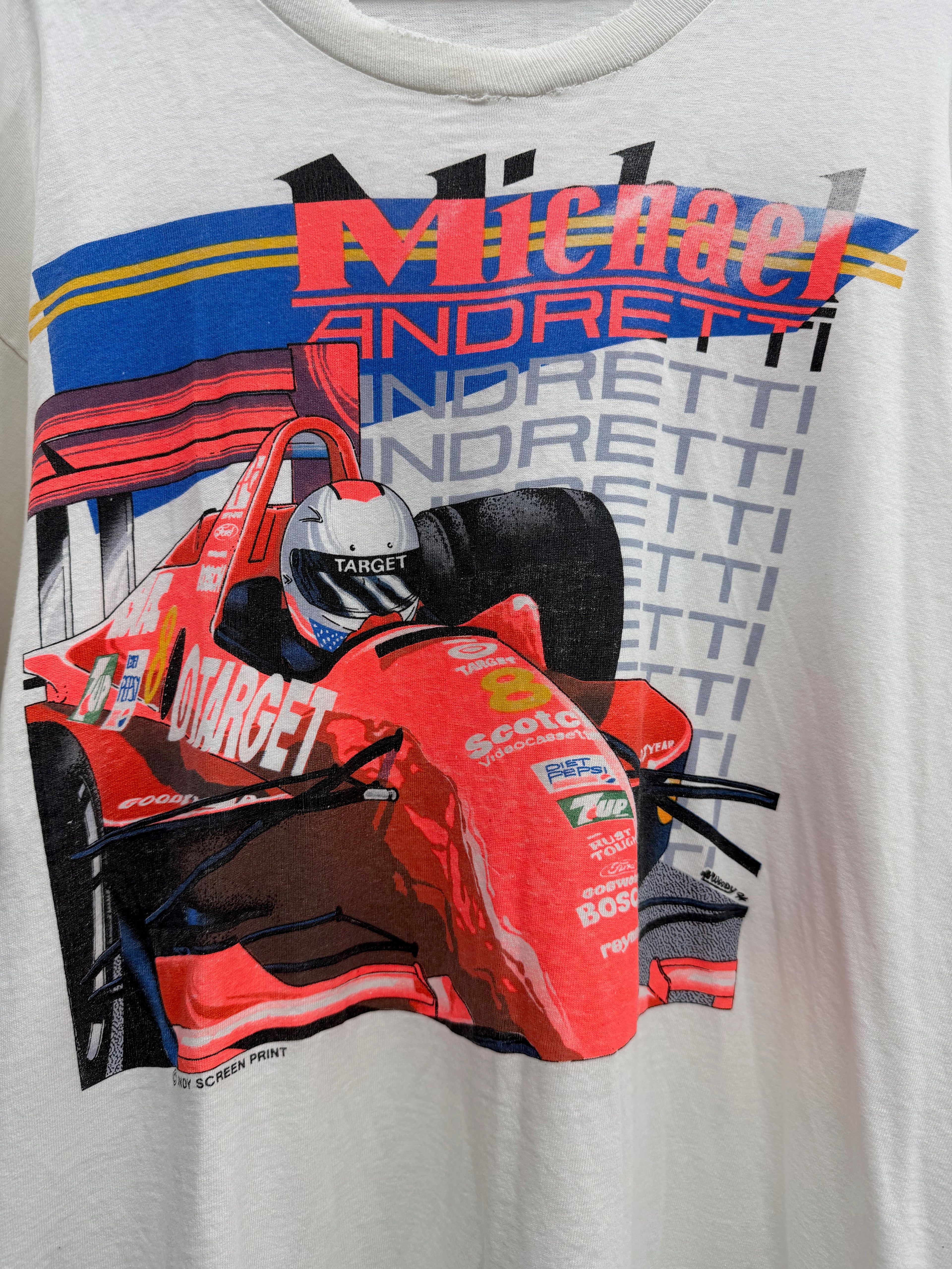 1994 Michael Andretti White T Shirt